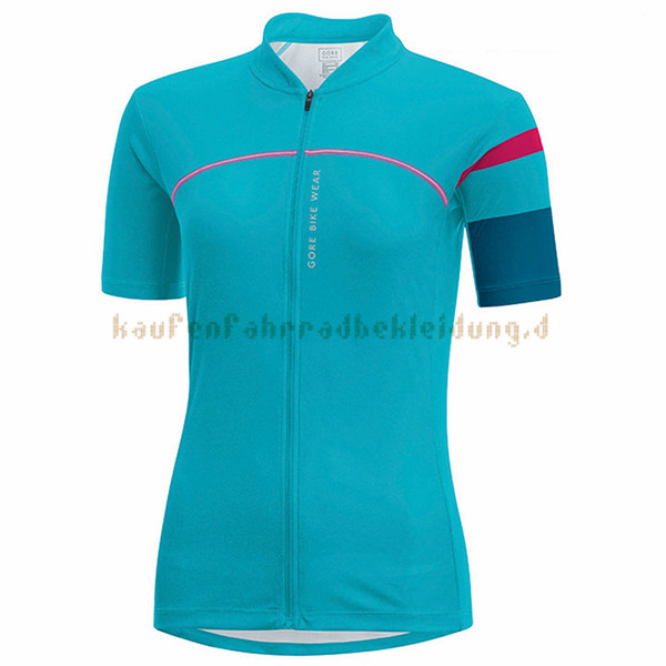 Frau Gore Bike Wear Kurzarmtrikot 2017 Und Kurze Tragerhose blauclair